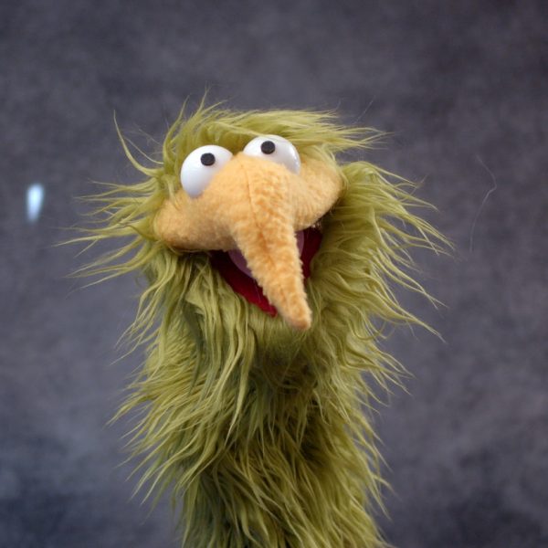 Sonk Puppets! Professional Practice Hand Puppet (green and yellow)