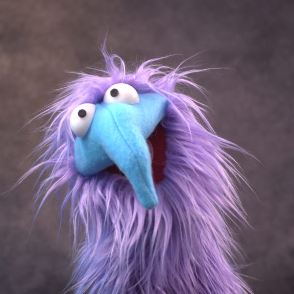 sonk_purpleblue_3.6.1 Sonk Puppets! Professional Practice Hand Puppet (purple and blue)