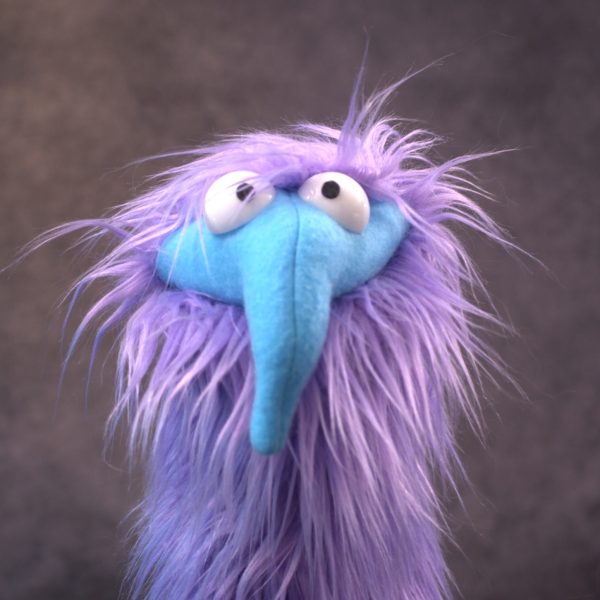 sonk_purpleblue_3.6.5 Sonk Puppets! Professional Practice Hand Puppet (purple and blue)