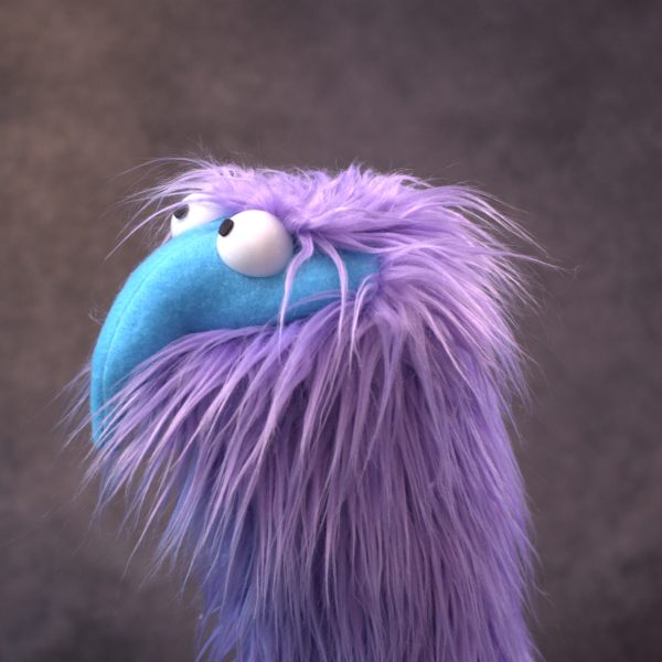 sonk_purpleblue_3.6.7 Sonk Puppets! Professional Practice Hand Puppet (purple and blue)
