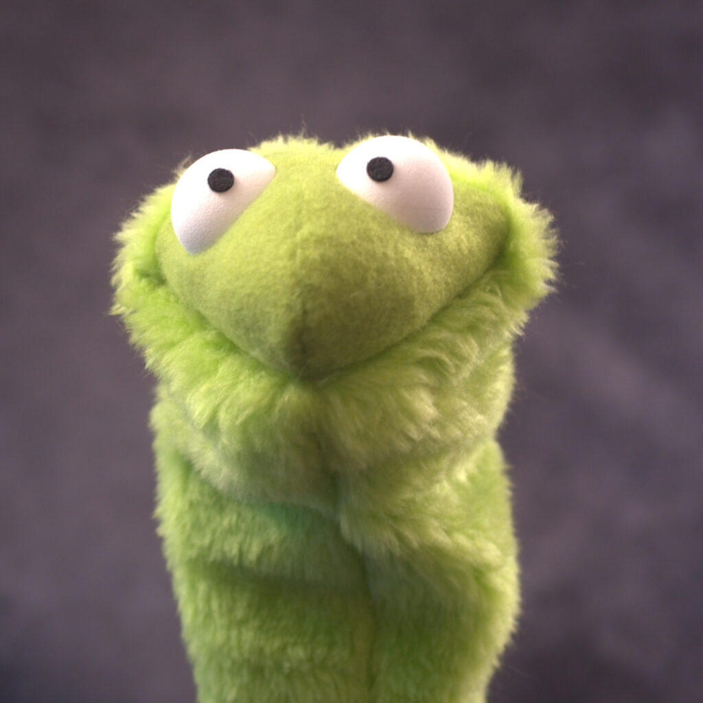 Sonk Puppets! Professional Practice Hand Puppet (green) – Operation: Puppet