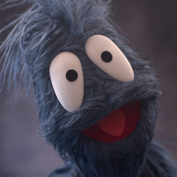 Floppy Fingered Furry Monster (blue)