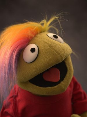 Rainbow Hair Hooman Hand Puppet