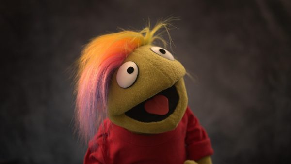 Rainbow Hair Hooman Hand Puppet