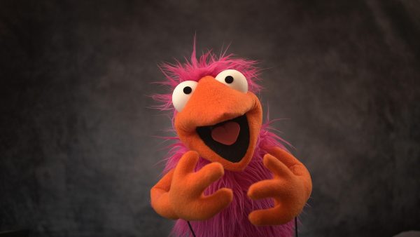 Orange & Pink Greeblee Hand Puppet