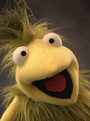 Yellow & Green Greeblee Hand Puppet
