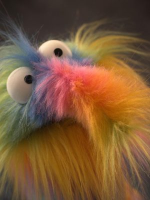 Sonk Puppets! Practice Hand Puppet (rainbow fur)