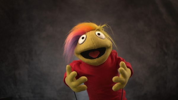 Rainbow Hair Hooman Hand Puppet