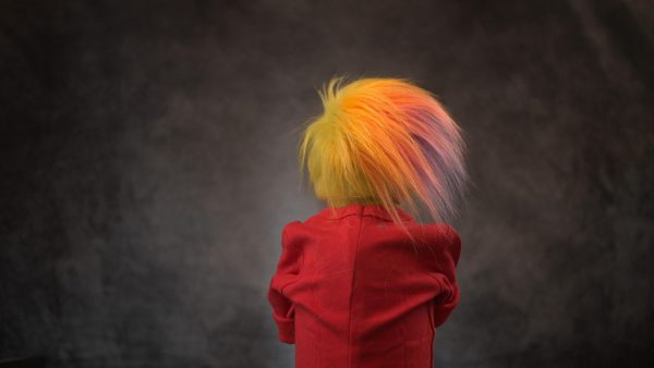 Rainbow Hair Hooman Hand Puppet