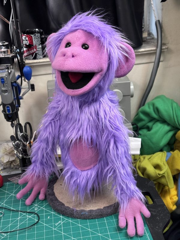 Custom Purple Monkey Hand Puppet (no rods)