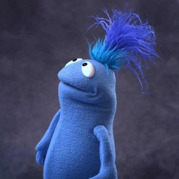 Blue Smol Hand Puppet