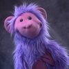 Purple Monkey Hand and Rod Puppet