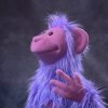 Purple Monkey Hand and Rod Puppet