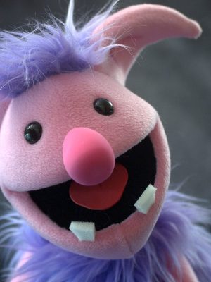 ogre_1.1.8 Live Hands Puppet Pink and Purple Ogre