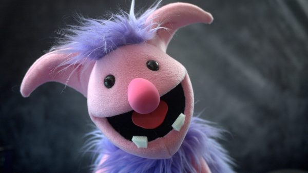 ogre_1.1.8 Live Hands Puppet Pink and Purple Ogre