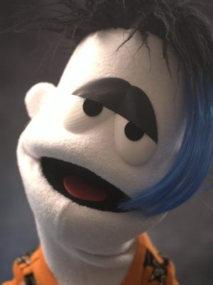 Goth Hooman Professional Hand Puppet