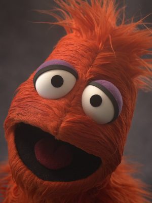 Live Hands Furry Monster (Orange)