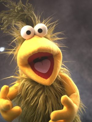 Greeblee Hand Puppet (yellow & green)