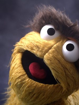 Yellow Live Hands Furry Monster with eyebrow mech