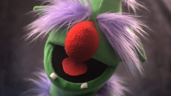 shop-f003379 Live Hands Puppet Green and Purple Ogre